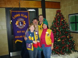 Santa & Lions