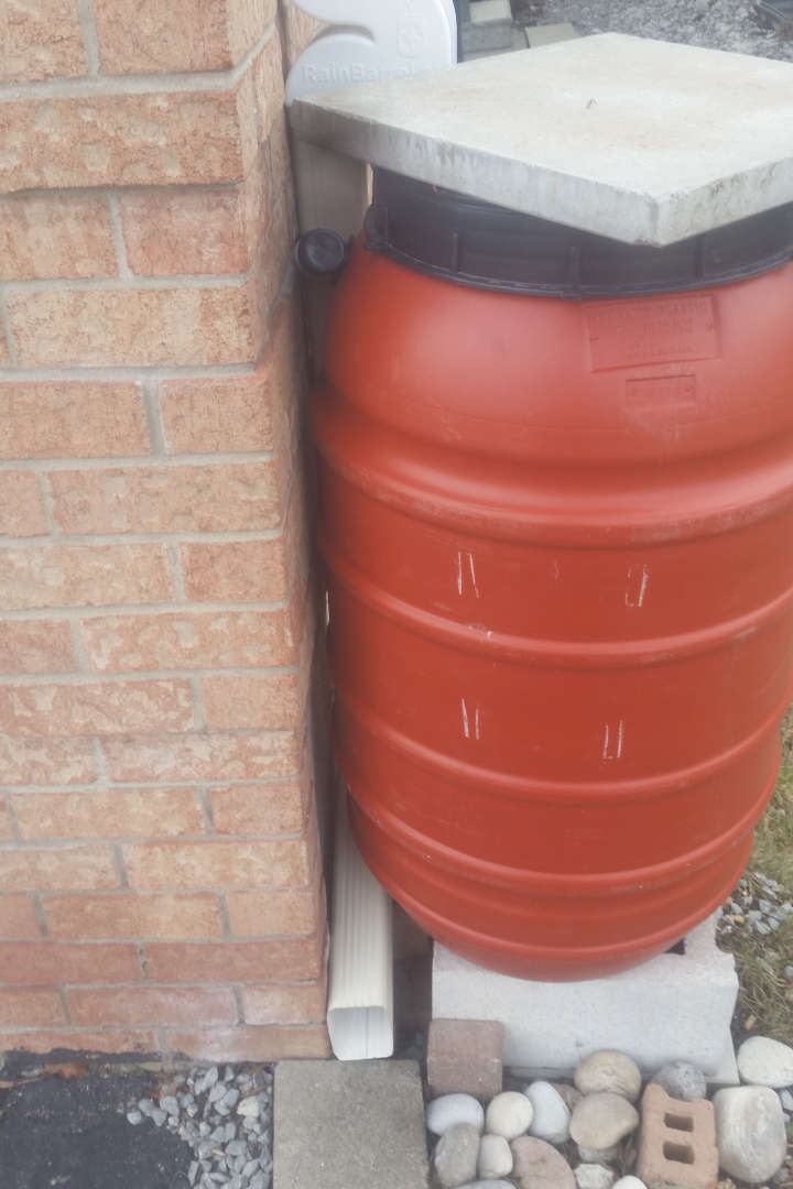 winterized rain barrel